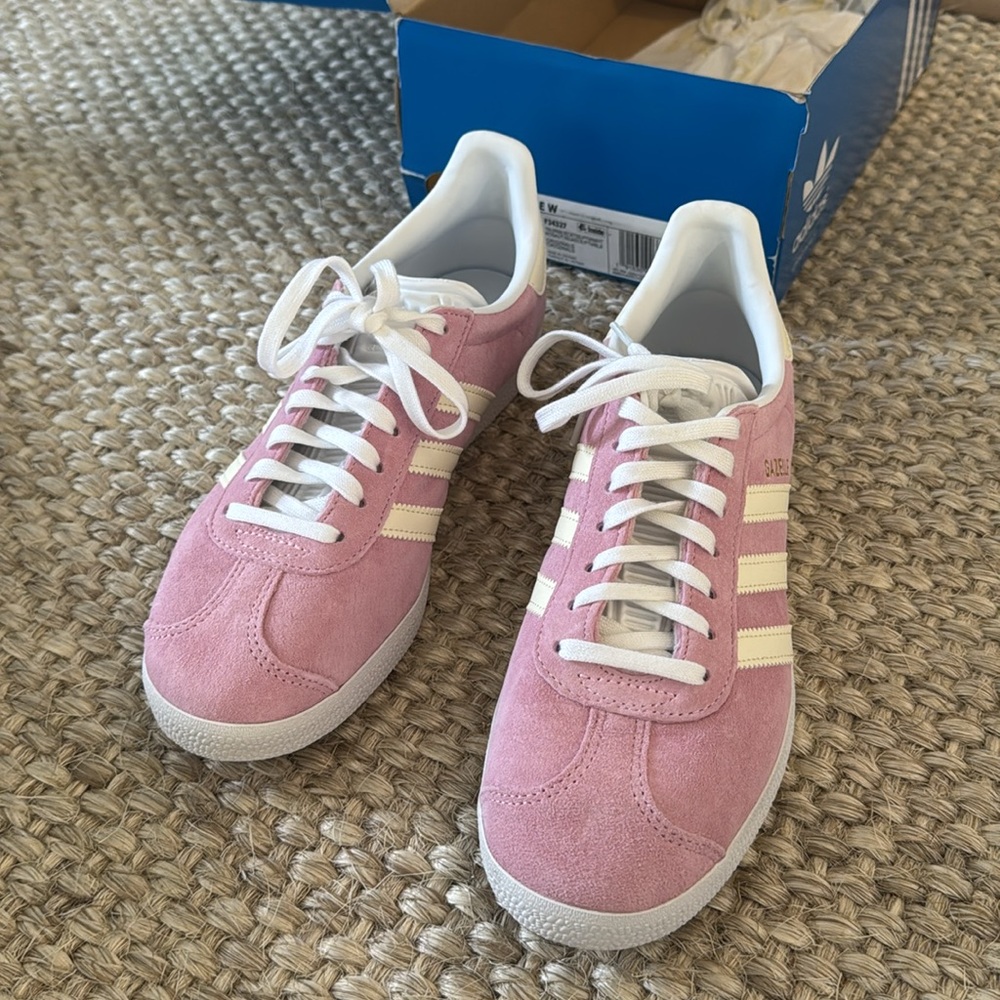 Lavender Gazelle Sneakers, worn once!